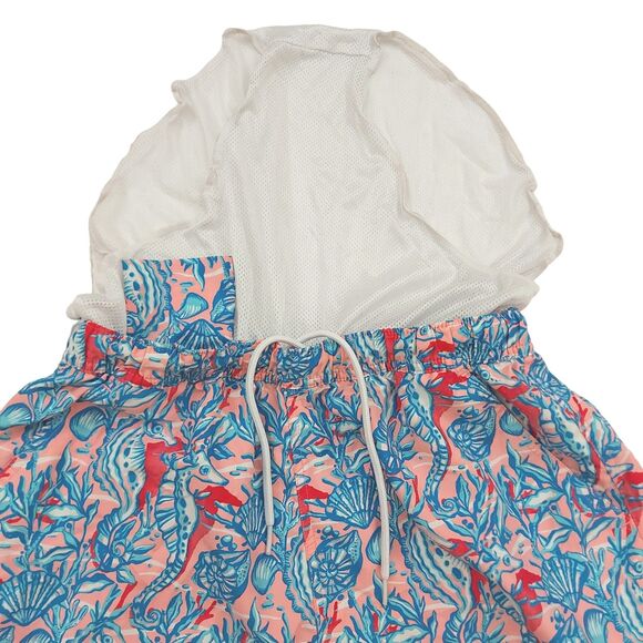 Vineyard Vines Swim Shorts Trunks Mens Small Blue Mesh Sea Horses Print Beach - Picture 3 of 12